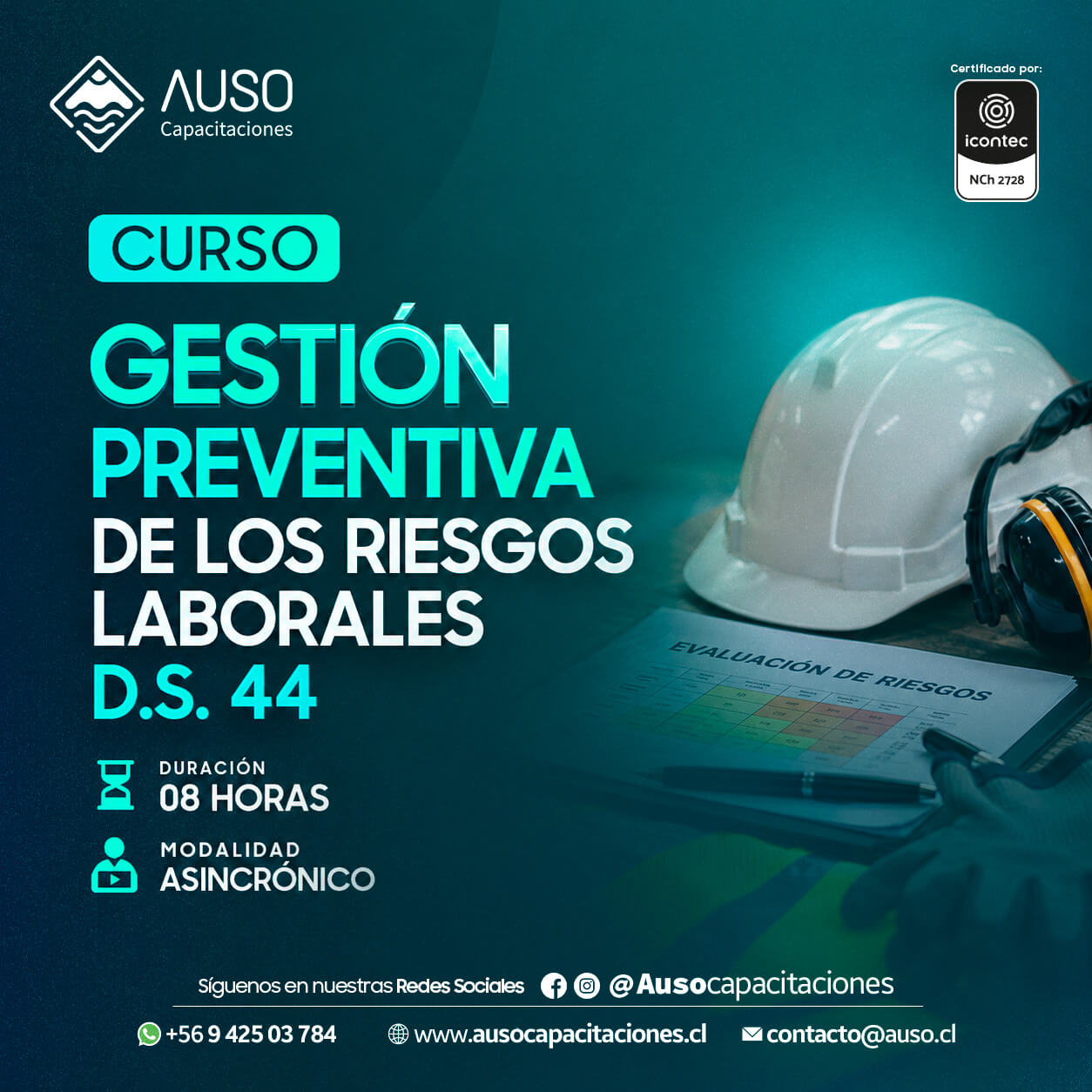 Curso Gestión Preventiva de los Riesgos Laborales D.S