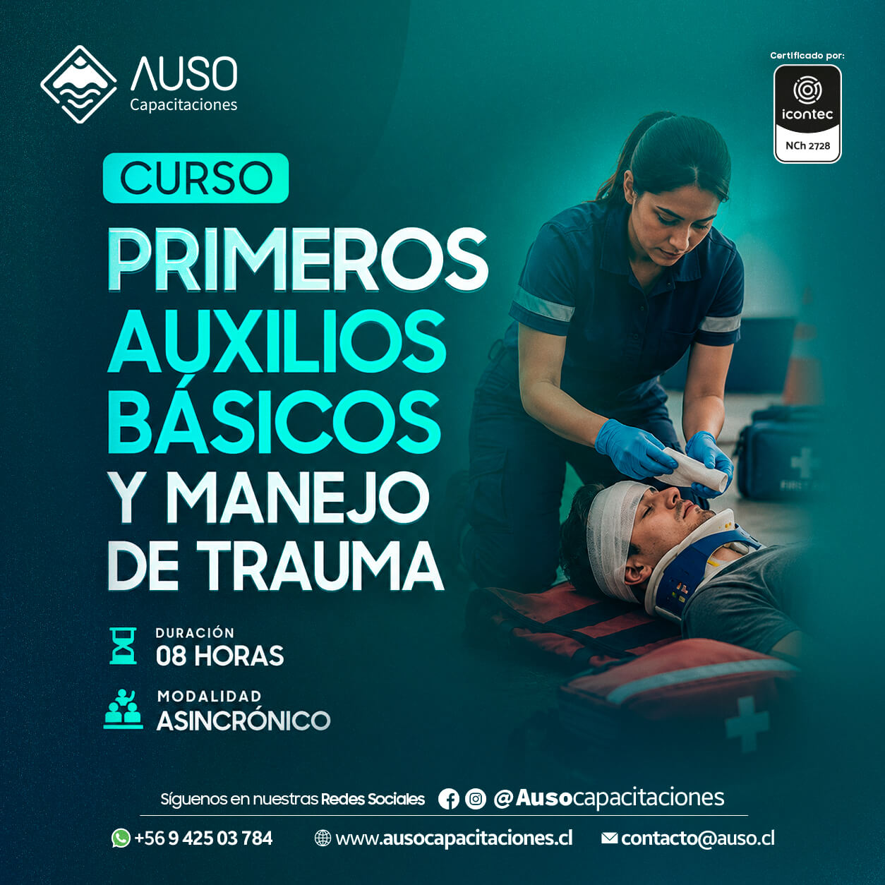 Curso Primeros Auxilios Básicos y Manejo de Trauma