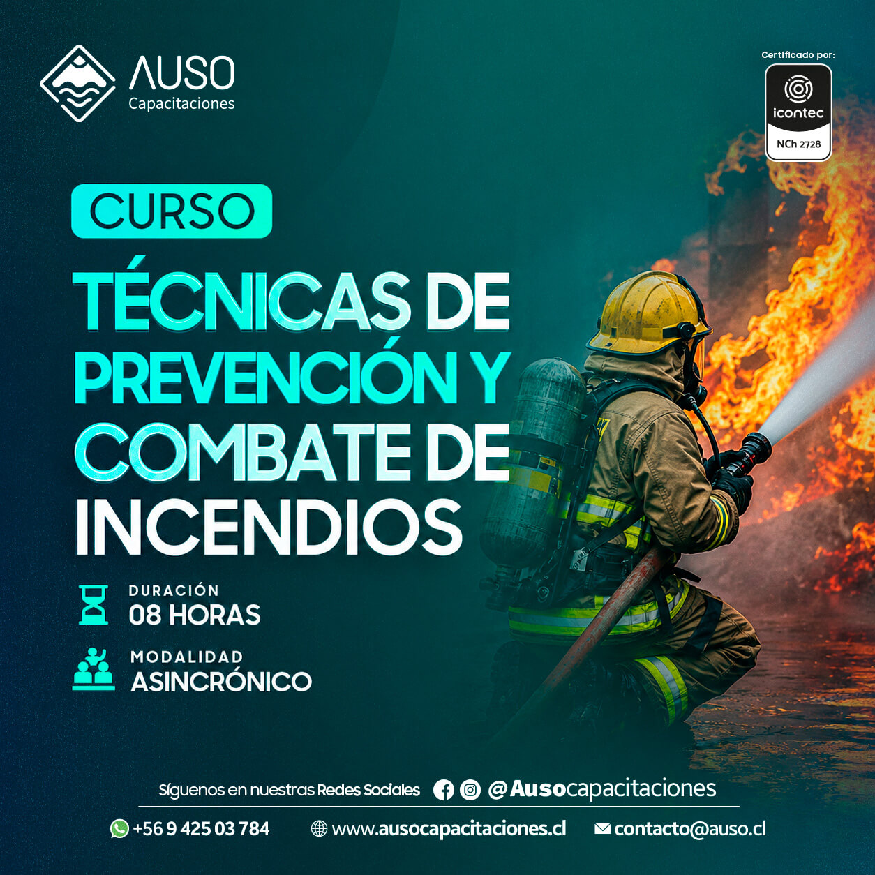 Curso Técnicas de Prevención y Combate de Incendios